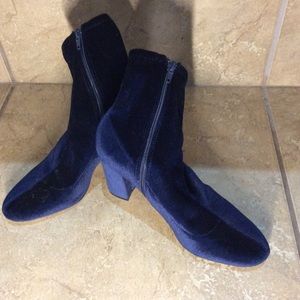 Madden Girl Navy Blue Boot Heels